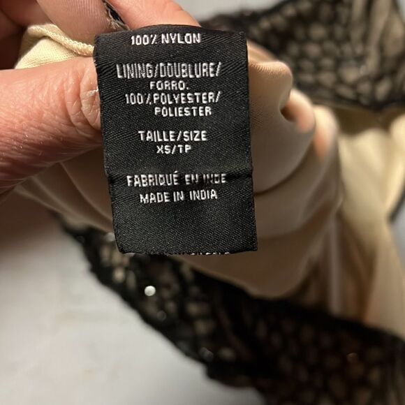 xs basix by black label black beaded cocktail mini dress - Picture 6 of 6